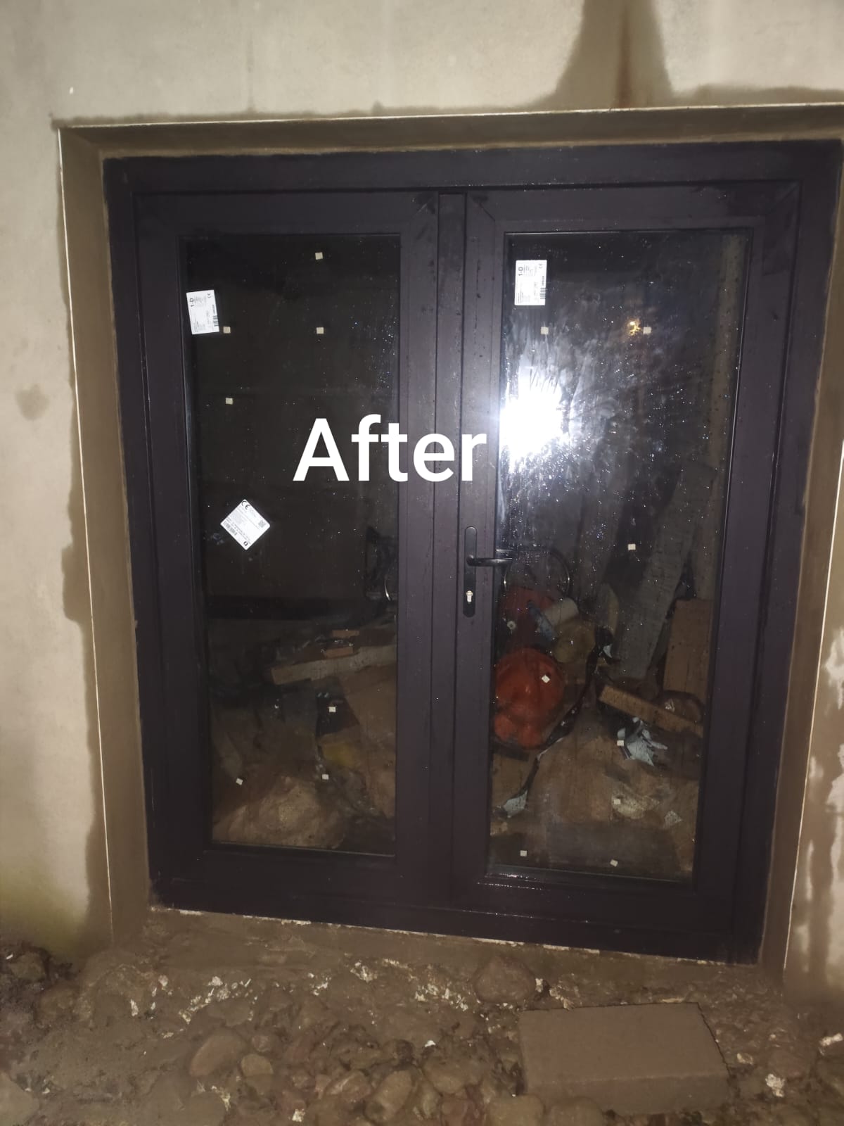 Patio door fitting